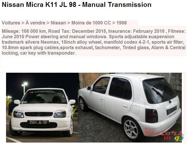 1998' Nissan Micra photo #2