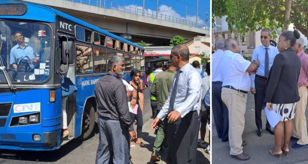 Transport public: Nouvelle opération de contrôle à la gare de Rose-Hill