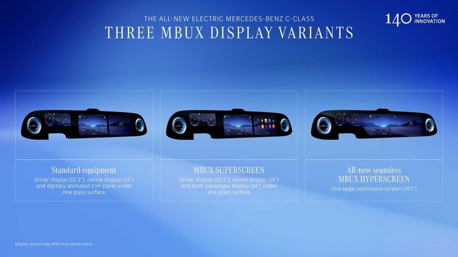 The Base 2027 Mercedes C-Class EV Has Three Screens, But One Is Hiding A Secret