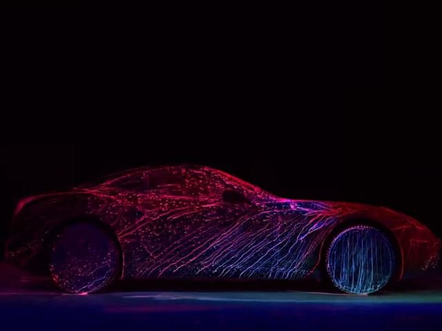 Is This Neon Ferrari California T the Sexiest Art Car Ever Created?