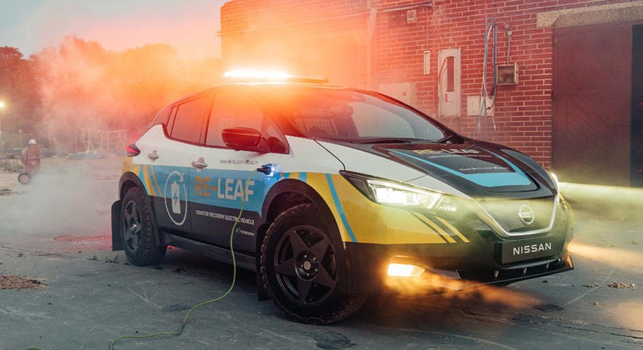 Nissan unveils Leaf-based emergency response car