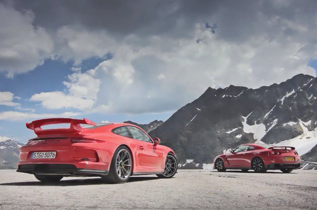 Porsche 911 GT3 Dukes It Out With MP4-12C On Track And GT-R On Spectacular Roads