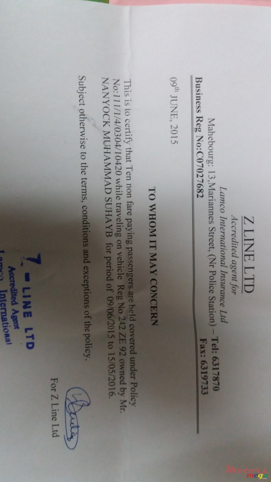 1992' Nissan Vanette pass photo #5