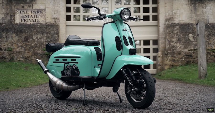 This Custom Yamaha-Engined Lambretta Scooter Is The Ultimate In Stealth