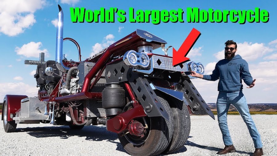 Here's What It's Like Driving The Largest Motorcycle In The World