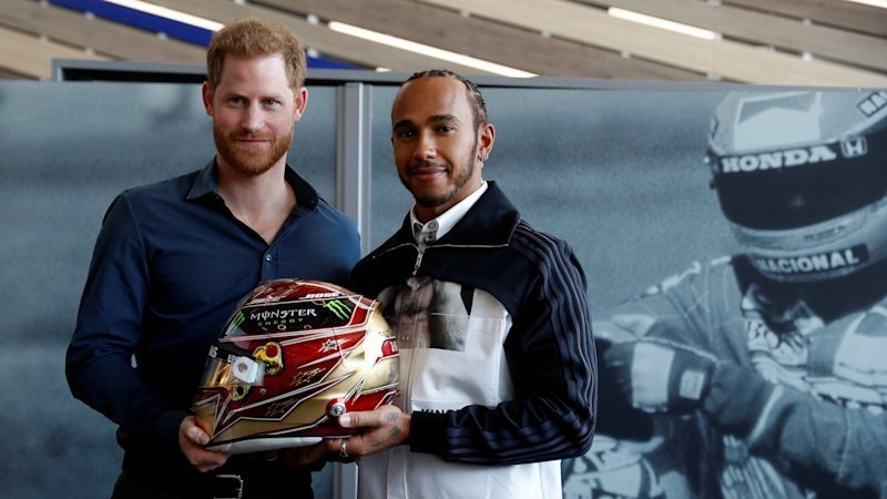Prince Harry and F1 champion Lewis Hamilton open Silverstone racing museum
