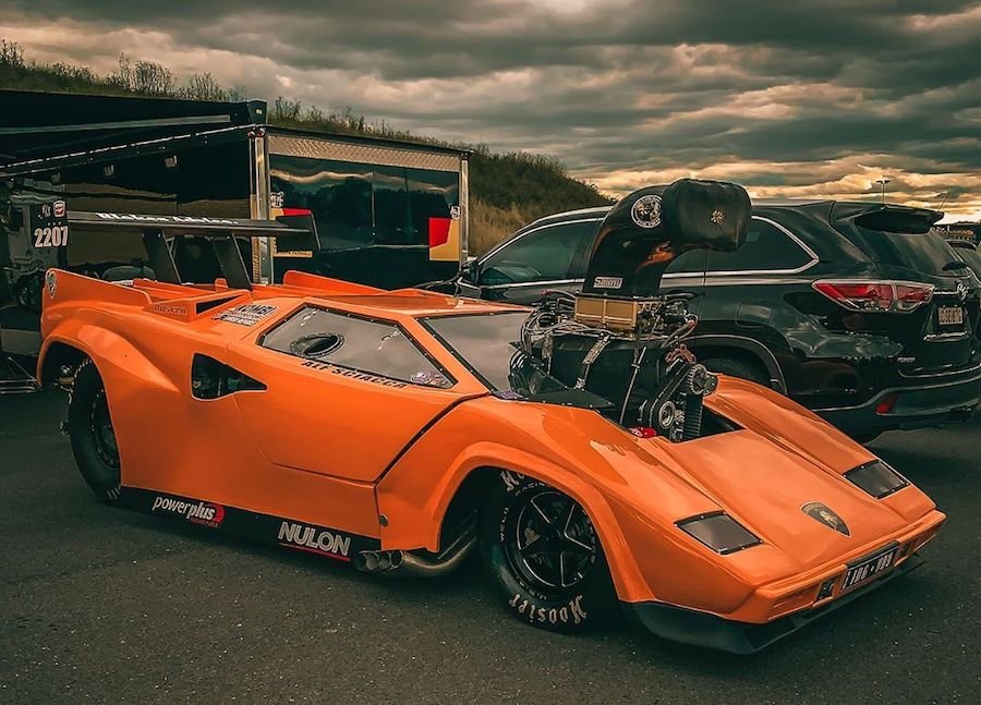 2500 HP Lamborghini Countach Dragster Has Insane Front-Engined Layout