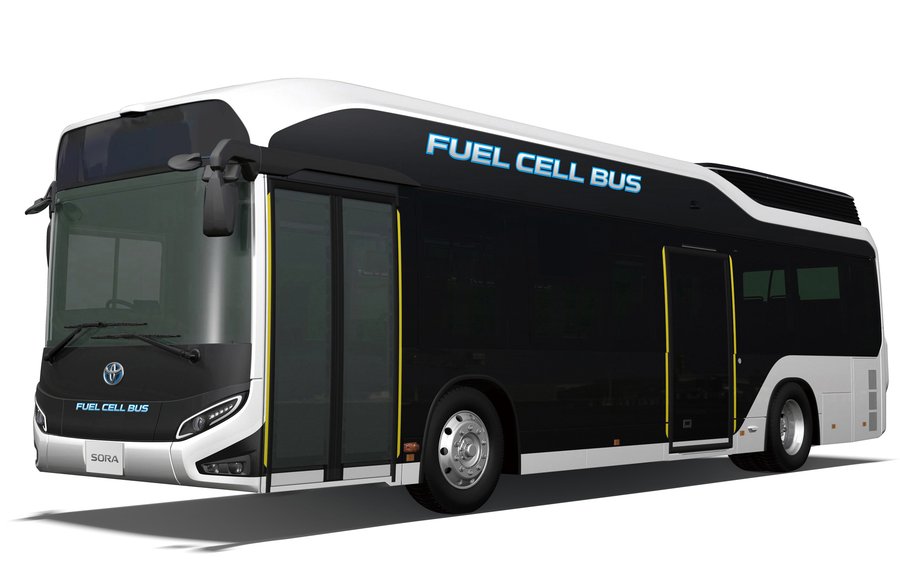 Toyota Introduces Production Hydrogen Fuel Cell Bus Sora