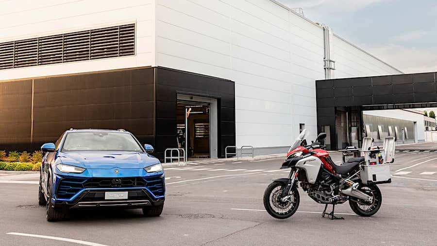 Ducati And Lamborghini Demonstrate Connected Rider And Driver Tech