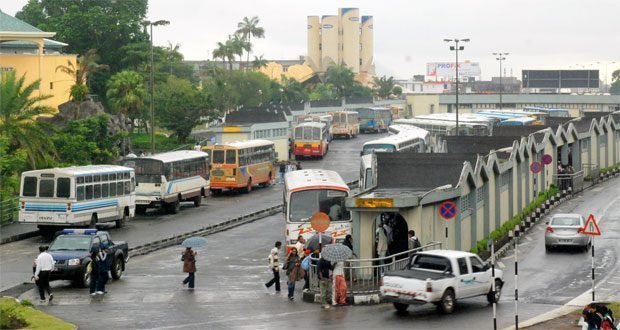 Bus station, Curepipe, Mauritius