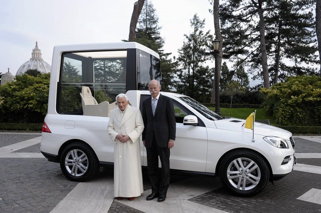 Mercedes Delivers New Popemobile in Rome