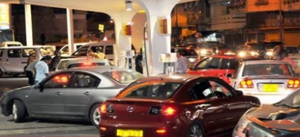 Archive Photo - Panic Buying at fuel statin, Mauritius