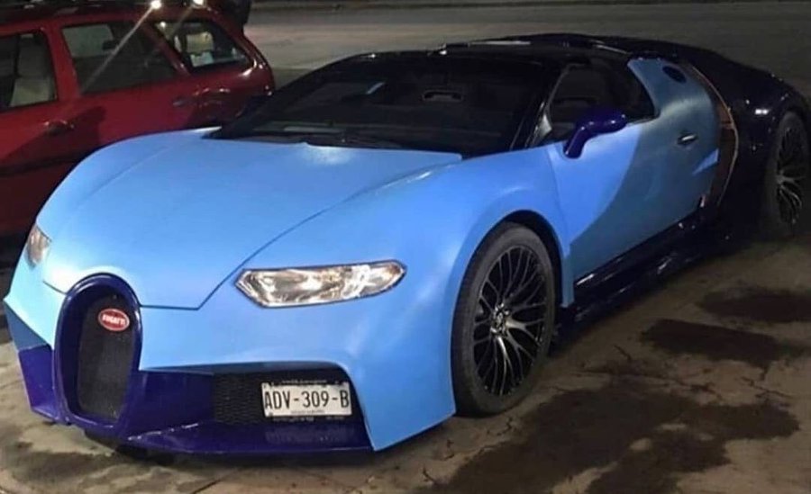 Fake Bugatti Chiron Actually Looks Like a Veyron, Based on a Corvette