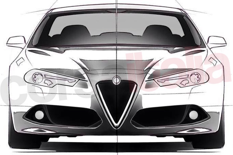 2016 Alfa Romeo Giulia sketch