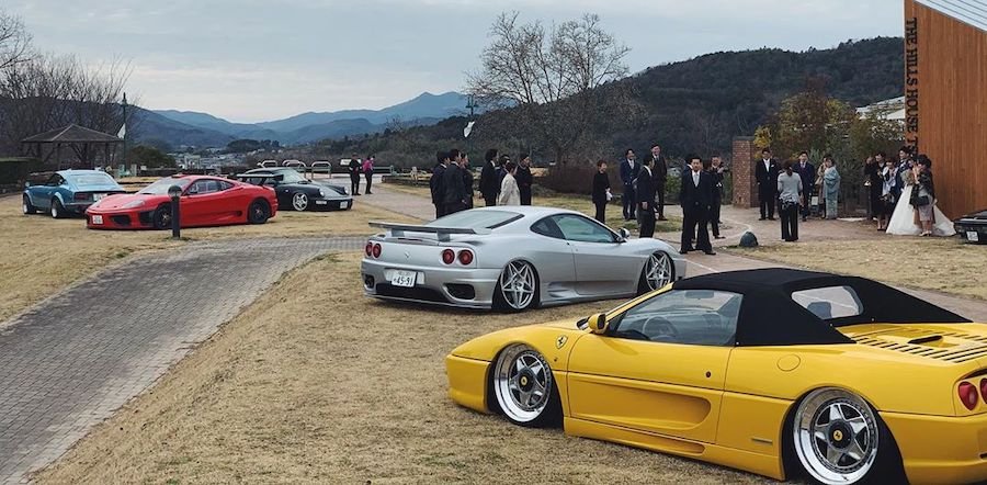 Here's a Japanese Ferrari "Low Rider" Wedding