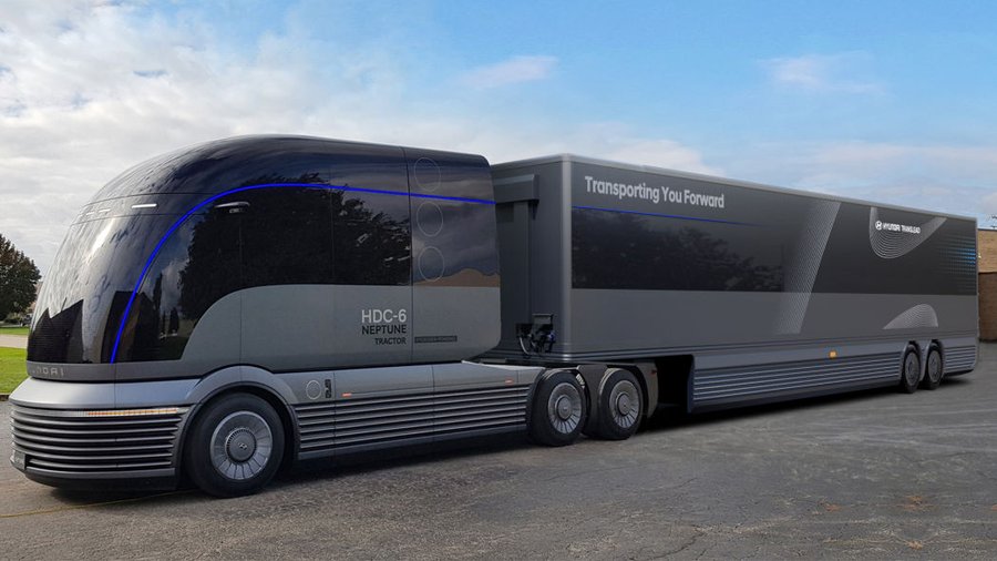 Hyundai Debuts Dope Hydrogen-Powered Semi-Truck Concept