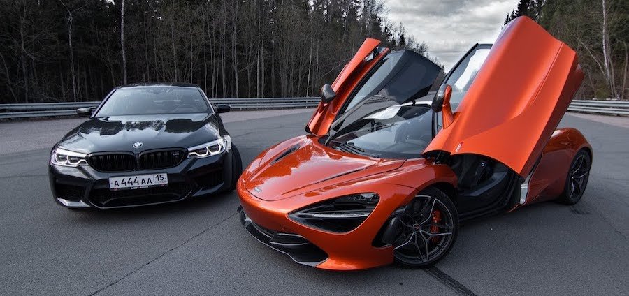 Tuned BMW M5 Gives McLaren 720S A Run For Its Money In Russian Drag