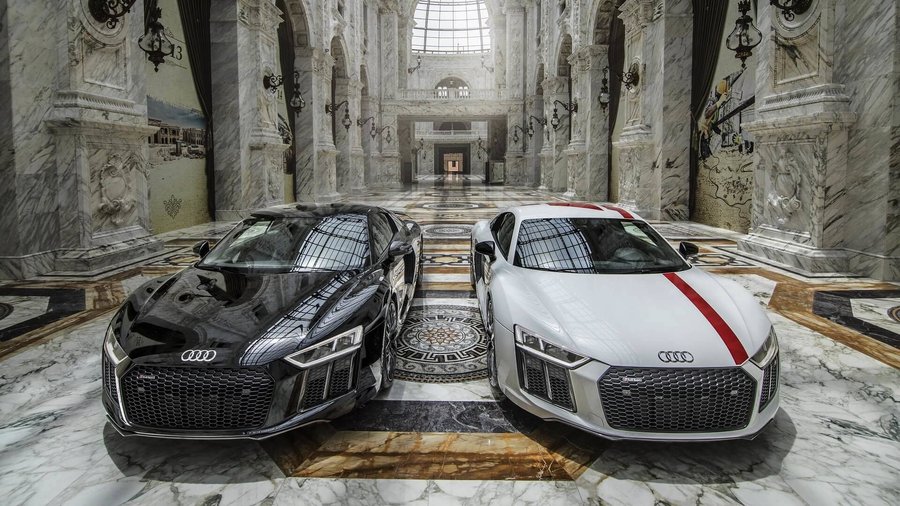 $825-Million Building Hosts Pair Of Audi R8s For Epic Video