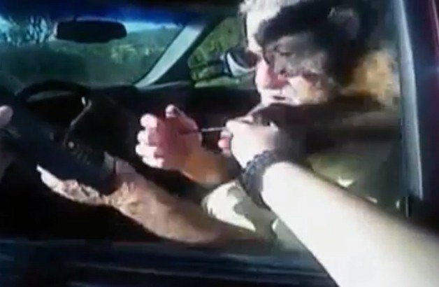 Monkey Bites Rookie Cop Issuing a Speeding Ticket
