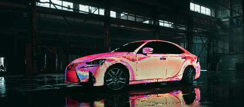 This LED-covered Lexus IS doubles as a display