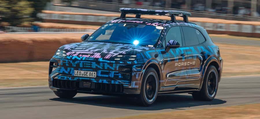 Even Porsche's New Electric Cayenne Can't Live Without A V8 Soul