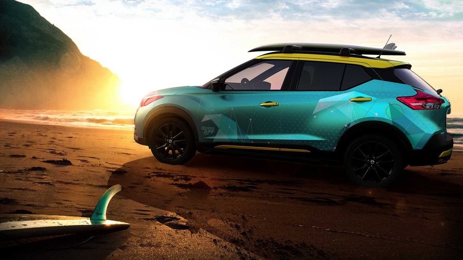 Nissan Kicks Surf Concept Debuts With Portable Shower System