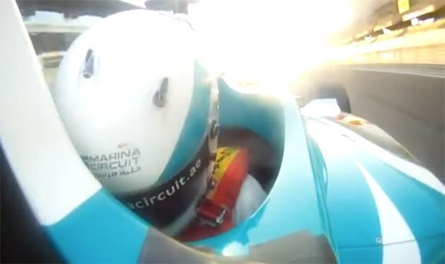 This is what Riding in an F1 Car is Like with Loose Seatbelts and no HANS Device