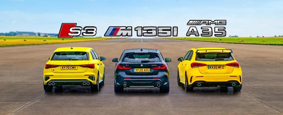 2021 Audi S3 Drag Races AMG A35 And BMW M135i