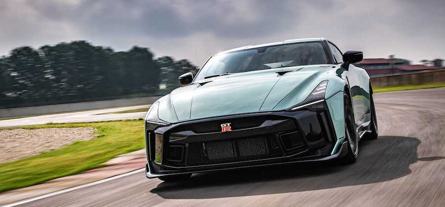 See The Nissan GT-R50 By Italdesign Lap An Italian Track