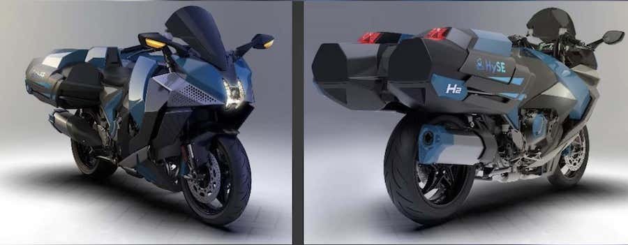 Take A Look At Kawasaki's First Hydrogen Engine Motorcycle Prototype