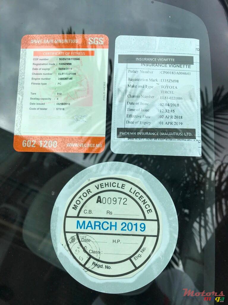 1998' Toyota Tercel photo #1