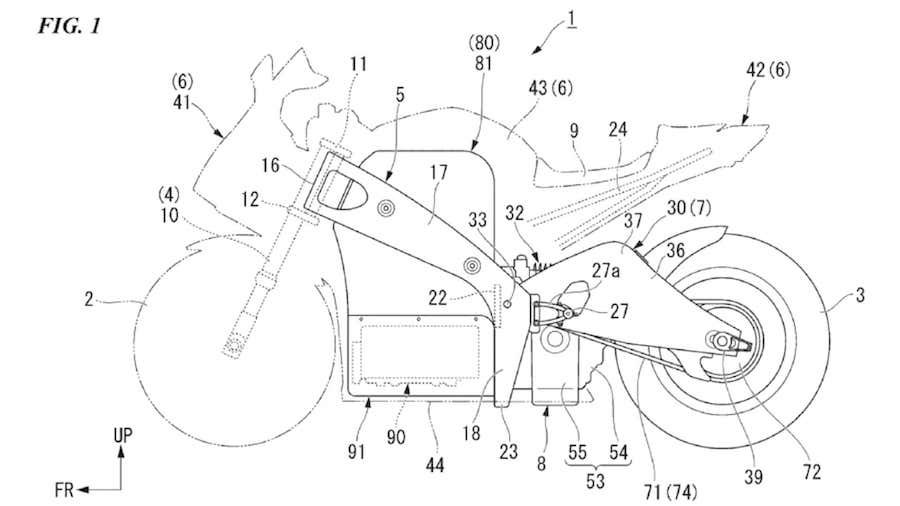 Honda’s New EV Motorcycle Patent Seriously Looks Like An Electric Superbike