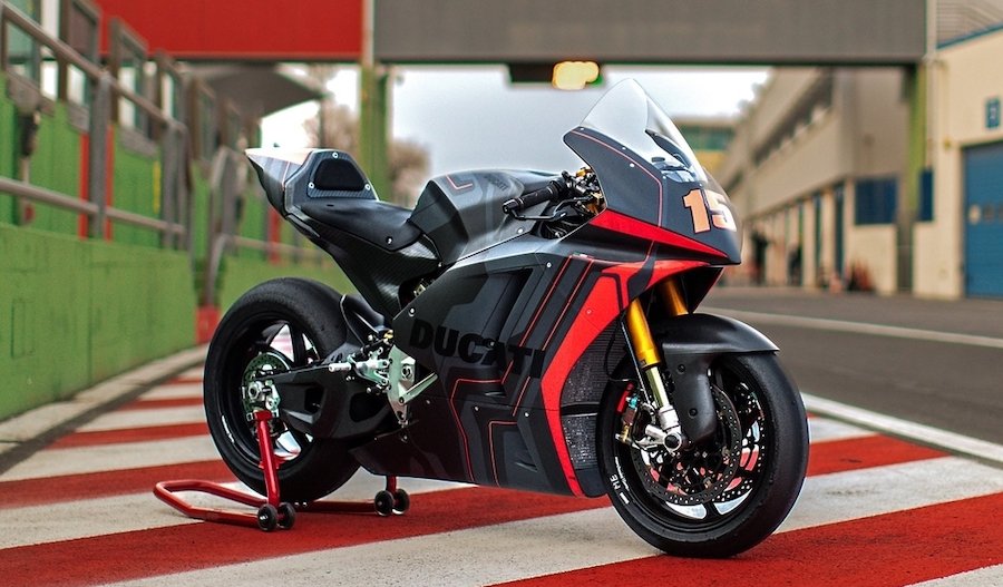 La moto électrique Ducati pour la première fois en action !