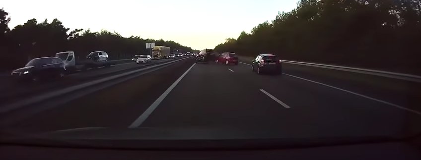 Video evidence of Tesla Autopilot anticipating a crash two cars ahead