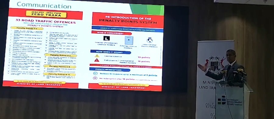 Osman Mahomed presents penalty points system, 30.01.2026