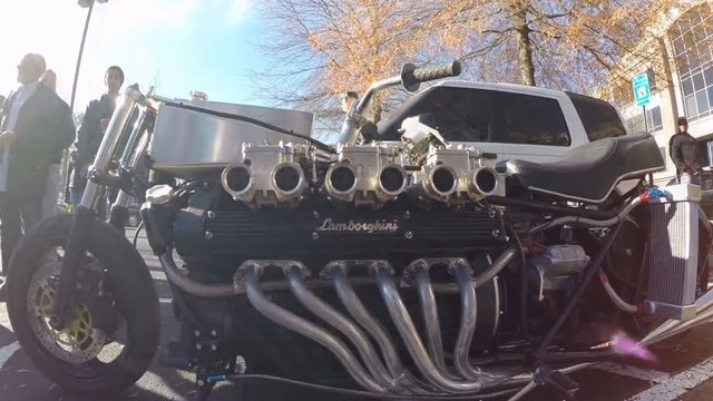 Man Recycles a Lamborghini V12