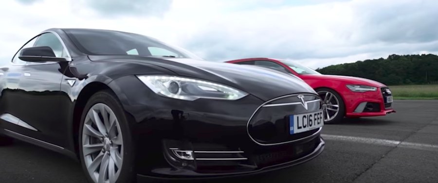 Tesla Model S P100D Versus Mercedes-AMG E63 S Versus HSV GTSR
