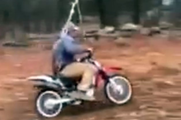 Innovative Dad Creates Dangerously Impressive Motocross Swing
