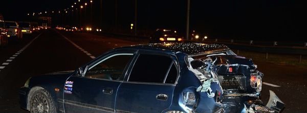 La voiture accidentée sur l’autoroute, en direction de Curepipe, ce mercredi 20 juillet.