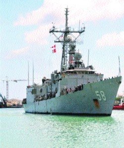US navy ship pays visit