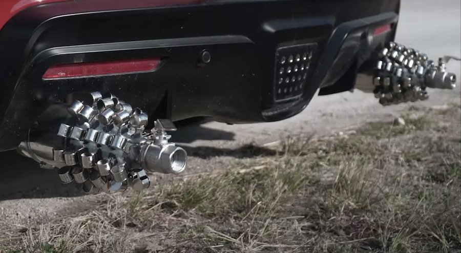Toyota Supra (A90) with 96 whistles on the exhaust!
