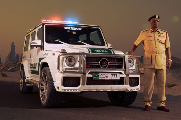 700-hp Brabus G-Wagen Latest Addition to Dubai Police Motor Pool