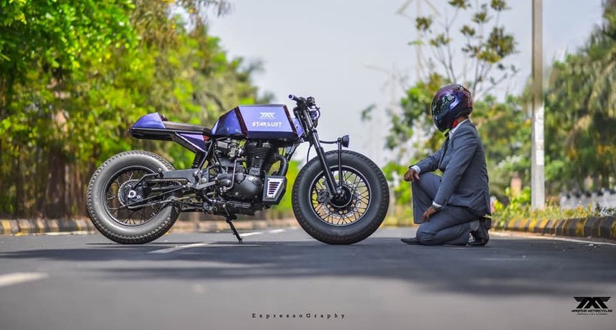 Custom Royal Enfield ‘Stardust’ café racer by Maratha Motorcycles