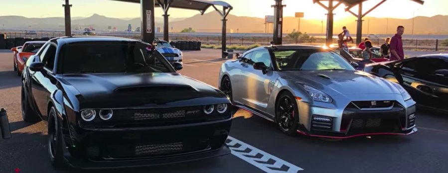 Nissan GT-R Gives Dodge Demon A Run For Its Money In Drag Race