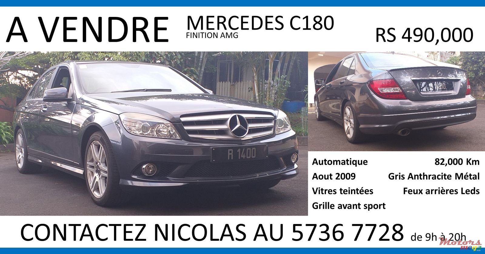 2009' Mercedes-Benz C-Class C180 Finition AMG photo #1