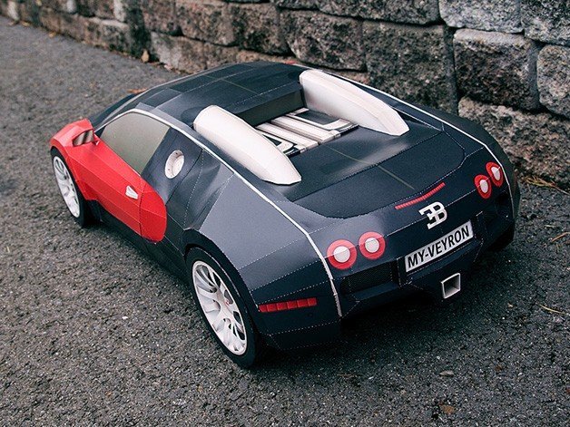 How to Make a Giant Paper Bugatti Veyron