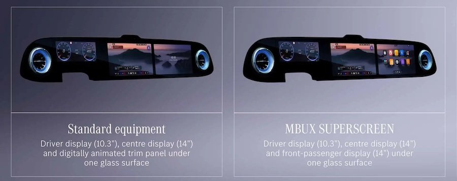 The Base Mercedes-Benz GLC Has a Third Screen You Can't Touch