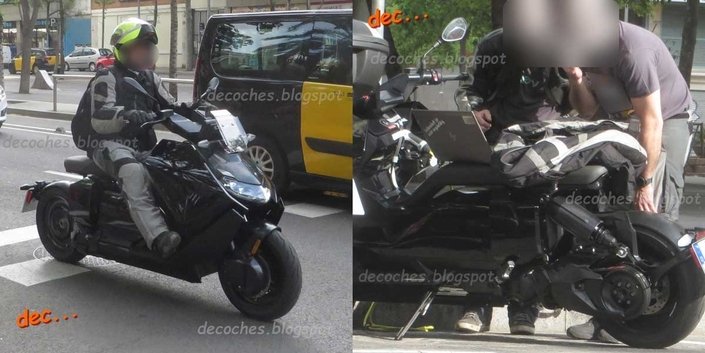 Le futur scooter électrique BMW CE-04 surpris dans les rues de Barcelone