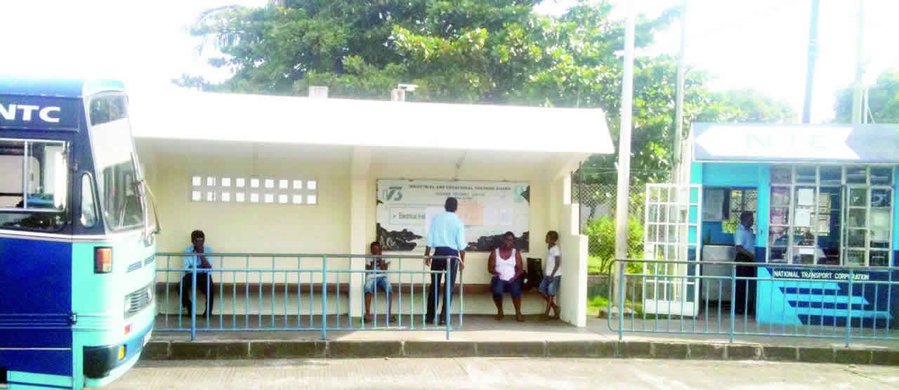 Illustration - Bus station in Bagatelle, Mauritius