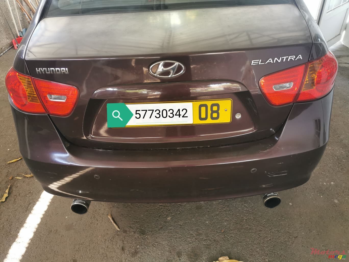 2008' Hyundai Elantra Remus double exhaust photo #2